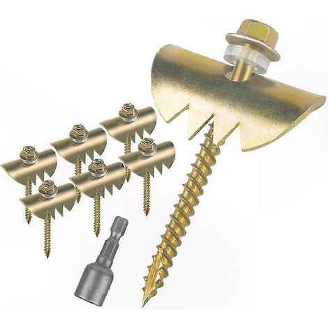 Agrafes de clôture galvanisées, lot de 50 clous réutilisables pour bois tendre, fixation anti-dérapante pour grillage, installation solide et durable. (1/5)
