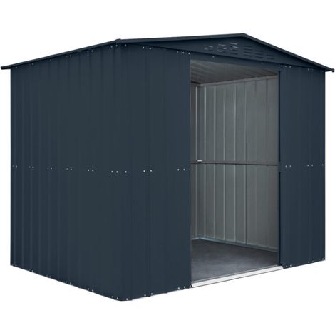 245x185 cm anthrazitfarbenes Blech-Doppelstockhaus MALIGI HOME MG/GIADA Antracite