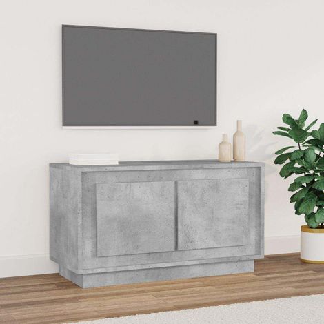 vidaXL TV Cabinet Concrete Grey 80x35x45 cm Engineered Wood (1/5)
