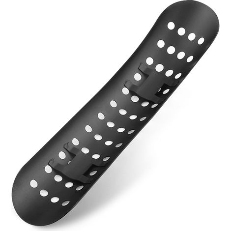 Silencieux universel pour moto en noir, protection thermique courbe pour pot d'échappement, cache en métal