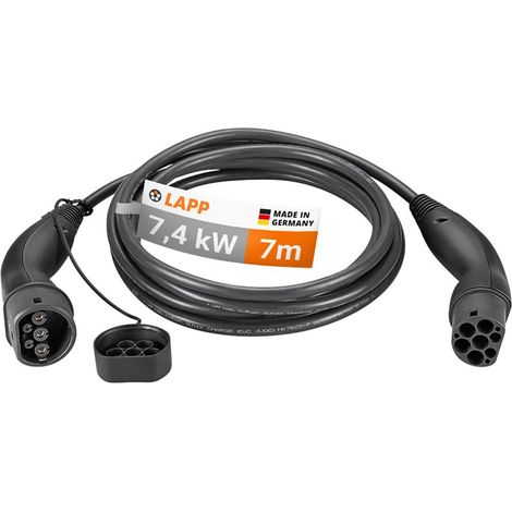 Lapp ÖLFLEX 5555934006 cable de carga para vehículo eléctrico Negro Type 2 1 7 m