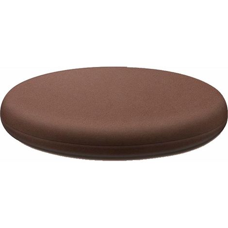 Kaelt - Aougo – Galette de chaise ronde 40 cm – Coussin déhoussable en coton tricoté – Mousse à mémoire de forme épaisse 4 cm – Lavable en machine (1/5)