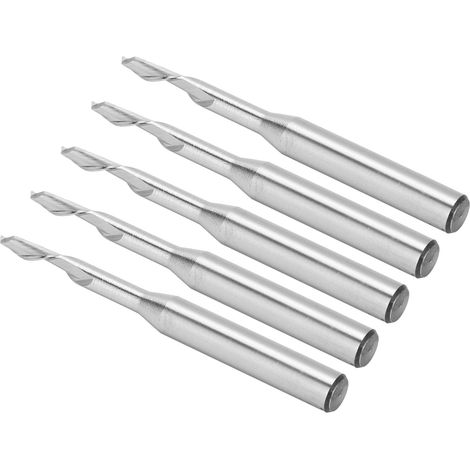 Ensemble de 5 fraises à graver pour fraiseuse CNC en acier au tungstène (1/5)