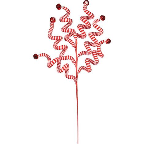 Candy Stripe Christmas Sprig Pick