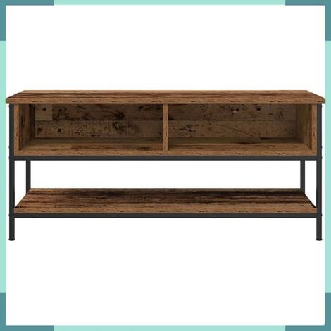 862928 Ensemble meuble TV Montage mural Bois Ancien 100 x 35 x 45 cm (1/5)