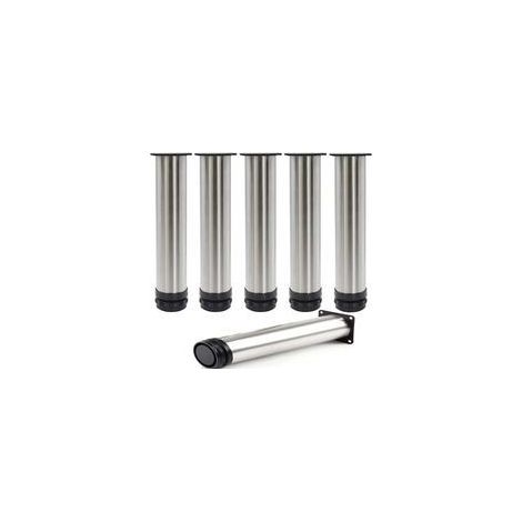 1 Pièce Pattes De Meuble Réglables, 18cm Pieds De Meubles en Acier Inoxydable pour Armoire Cuisine Canapés-Lits Armoire Unité Plan Travail Petit Déjeuner Bar Table Bureau - 5CM De Diamètre