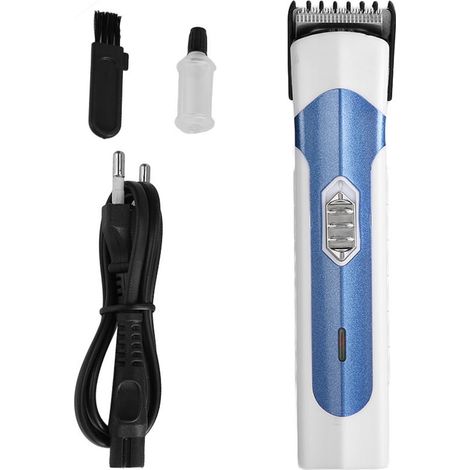 Tondeuse Électrique Professionnelle pour Cheveux - Coupe Maison & Salon - Enfants & Adultes - Prise UE 110-240V Bleu (1/5)