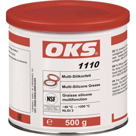 Multi-olio di silicone OKS 1110 NSF H1 trasparente 500g confezione