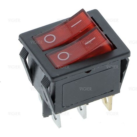 INTERRUPTEUR DOUBLE,2 VITESSES HOTTE D804021 D804021 Novy - INTERRUPTEUR DOUBLE,2 VITESSES HOTTE D804021 D804021 Novy (1/4)