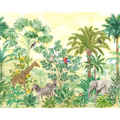 Poster géant intissé Jungle Adventure - 350 x 280 cm (1/5)