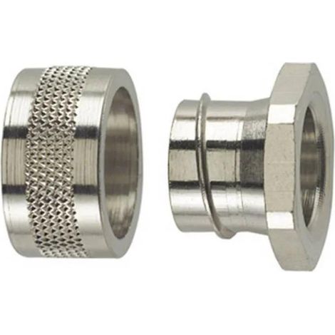HellermannTyton Conector funcional latón niquelado