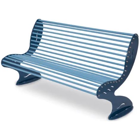 Panca Ghost 550 Giochipark metallo zincato schienale 150x70x85h colori vari - RAL 5001/5024