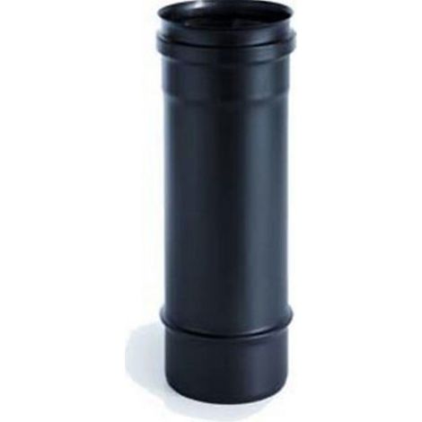 TUBO PER STUFA A PELLET DIAM CM 10 LUNGO CM 100 NERO OPACO PESANTE FER 244589