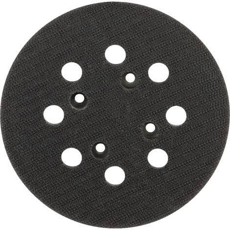 1 Plateau Ponceuse 125mm, Système Auto-agrippant Velcro, Pour Bois Et Peinture, Usage Menuiserie