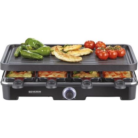 Severin RG9670 macchina per raclette nera 1400 W per 8 persone