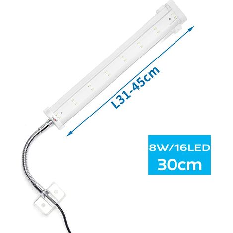 Lámpara acuario nobleza led aquarium light 8W 30cm