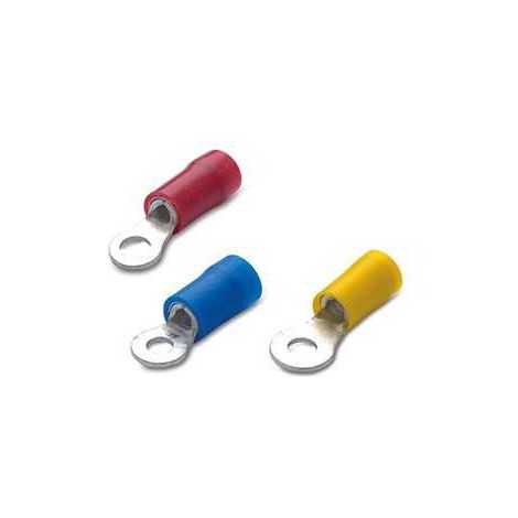 Capocorda a Occhiello 2,5 mm Preisolato Rosso Foro 5 BM