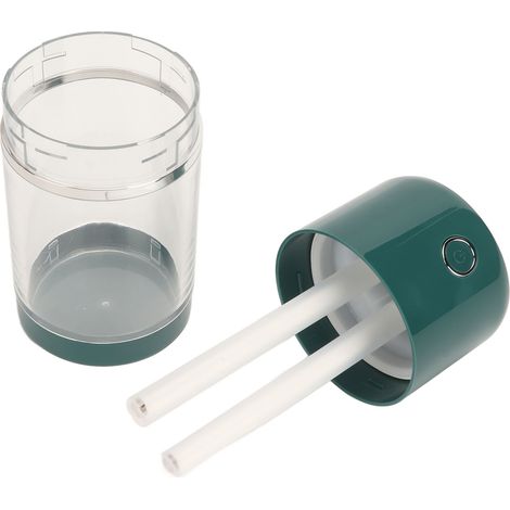 Mini humidificateur portable 520 ml, humidification rapide, arrêt automatique, humidificateur USB avec deux modes de pulvérisation, idéal pour les voyages, couleur verte. (1/4)