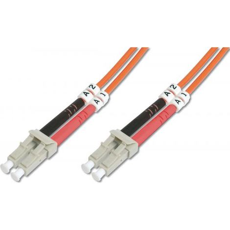 Digitus Cavo in rame Collegamento in fibra ottica Maschio LC Multimodale Maschio LC Multimodale Arancione 3 m (1/4)