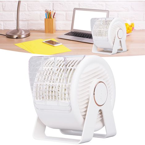 Mini-Tischventilator mit 3 einstellbaren Geschwindigkeitsstufen, tragbarer, per USB aufladbarer Luftzirkulationsventilator für Büro und Studentenwohnheim (1/5)