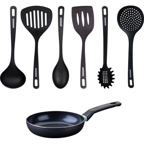 Set poêle antiadhésive céramique 20 cm et 6 ustensiles Fackelmann Brandao (1/5)