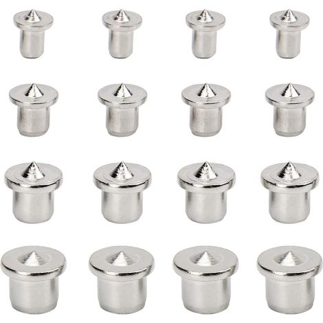 CCYKXA 16pcs Wood Alignment Dowel Centering Doweling Tool for Woodworking Center Pin, 6mm 8mm 10mm 12mm (Solid)