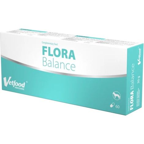VetFood Flora Balance, integratore intestinale per cani e gatti, 60 capsule