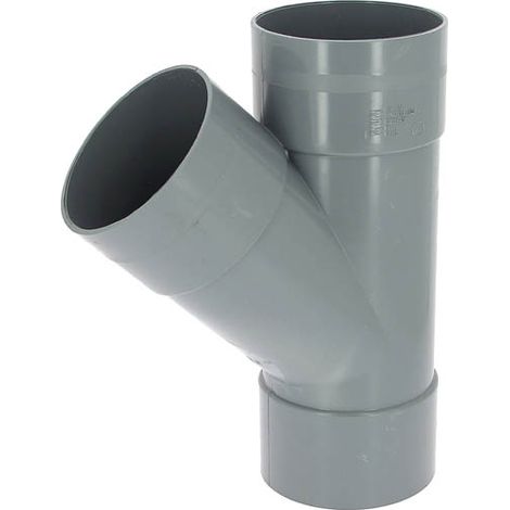 Culotte PVC femelle-femelle 45° Ø125