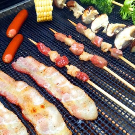 Tapis De Cuisson - Barbecue - 40 x 30 Cm - Antiadhésif - Lot De 3 (1/5)