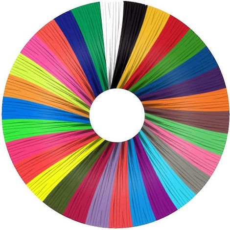Recharges de filament pour stylo 3D, 30 couleurs, filament PLA 1,75 mm, non toxique, impression fluide (1/5)
