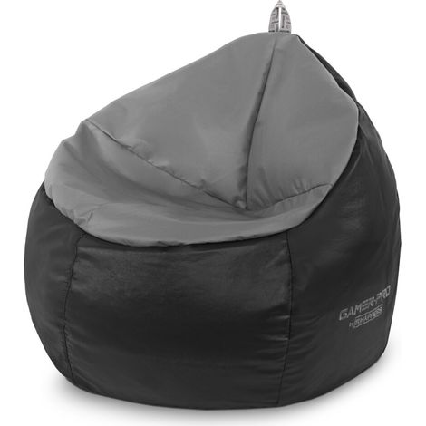 Pouf Gamer Junior Similicuir Intérieur Gris Gris
