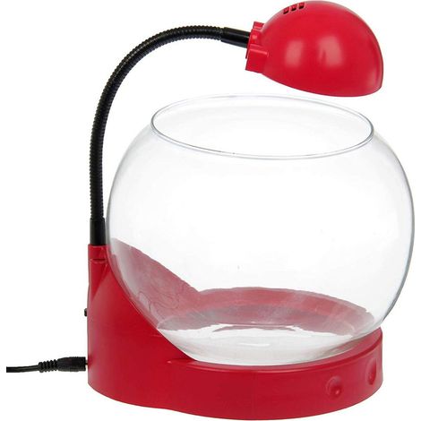TrAdE Shop Traesio - Lampada Mini Acquario Ampolla Tg01 Capacita' 2 Litri 3 Led 20x19x27cm -