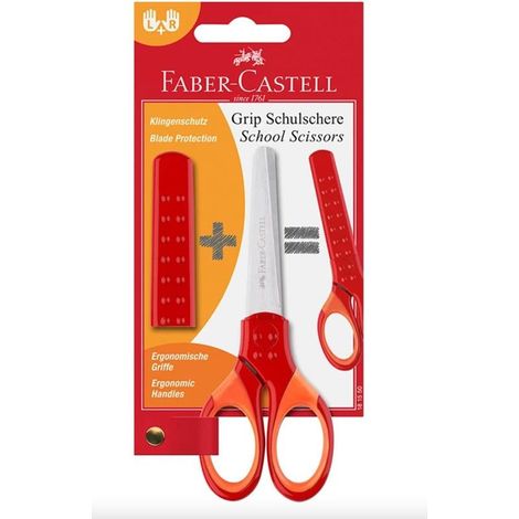 Faber-Castell - School scissors Grip - Red (181550)
