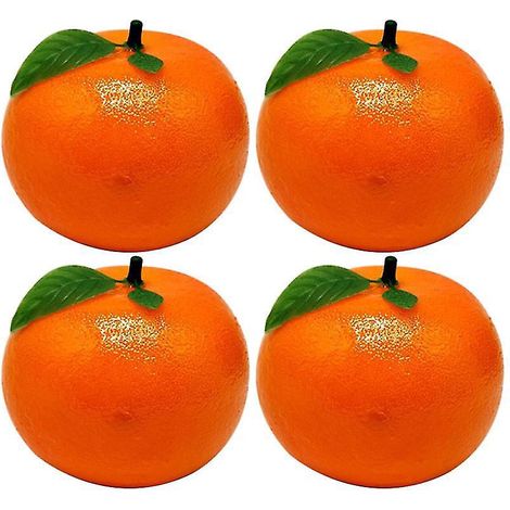 4 Stück künstliche Mandarinen-Ornamente (1/3)
