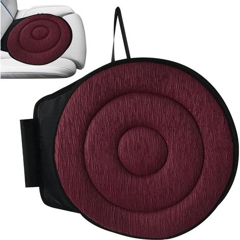Coussin de siège pivotant à 360 degrés pour personnes âgées, coussin de siège en mousse à mémoire de forme, coussin de siège pivotant portable à 360 degrés pour le soutien des personnes âgées. (1/5)