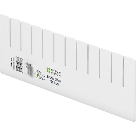Surplus Systems Abtrenner für Eurobox 36 x 11 cm, weiß Boxen, Körbchen & Kisten (1/2)