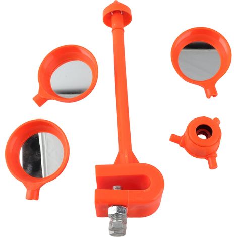Ortviai Épouvantail à Oiseaux Rotatif Réfléchissant Éolien – Diamètre 200 mm, Fixation Universelle 0–11 mm, ABS