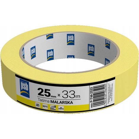 Nastro adesivo giallo PSB 25 mm x 33 m