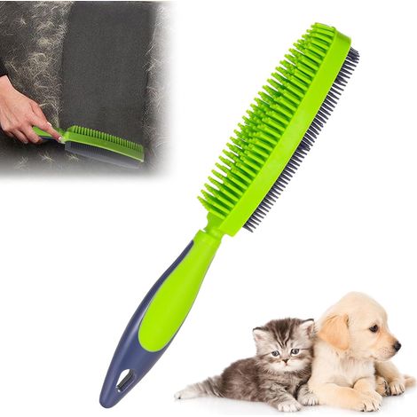 Brosse de nettoyage de poils double face, outil polyvalent pour l'épilation des chiens et des chats-AquaForge (1/5)