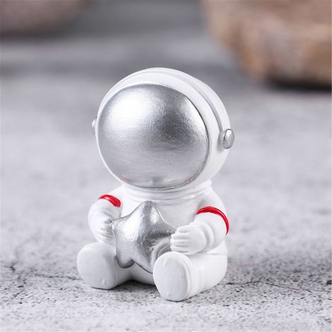 Ornement Astronaute - Résine Densité Élevée - Décoration Intérieure Extérieure Mur Patio Voiture - Cadeau Enfant Étudiant - Unité