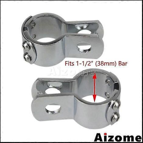 Für Harley-Motorräder: 1,5", 1,25", 1,125" Motorschutzbügel, Fußrasten, Schäkelklemmen, 38-mm-Sturzbügel, Highway-Fußrastenhalterungen – für 38-mm-Chrom