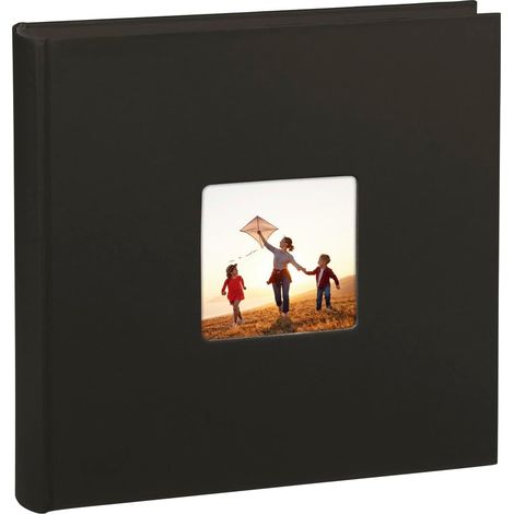 Album Photo Jumbo 30×30cm (Pages Noires, 400 Photos à coller) Noir (1/5)