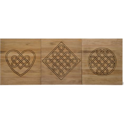 Cabecero Tríptico Eternidad 150x59cm en madera maciza de pino acabado vintage Box Furniture (1/5)