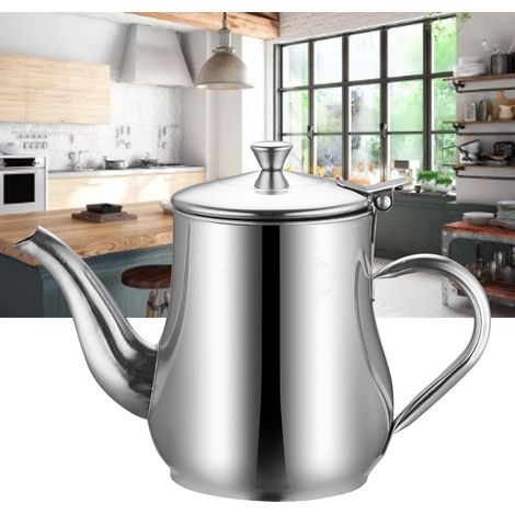 Bidon à huile en acier inoxydable 13oz - Récipient multifonction étanche et résistant à la chaleur pour cuisine