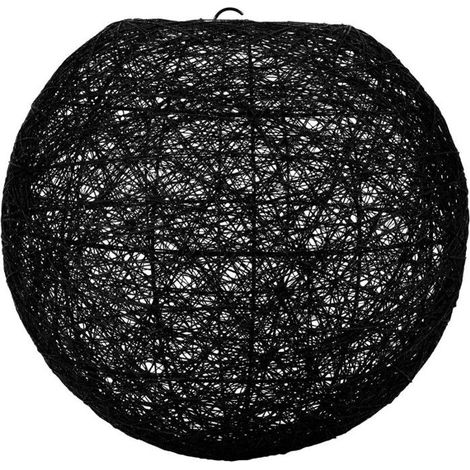 Abat-jour - Suspension - Boule - Noir - 20cm diamètre - Moderne - Salon (1/4)