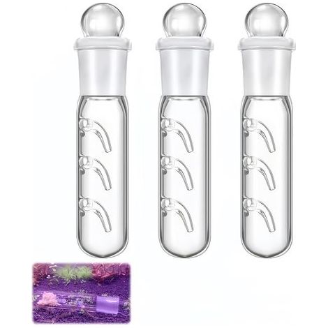 Set of 3 Planaria Traps, Clear Glass, 3 Holes, For Aquariums, Shrimp, and Fish (1/5)