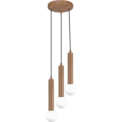 Suspension Filano 3 G9 marron italux PND-33574-3-WD (1/3)