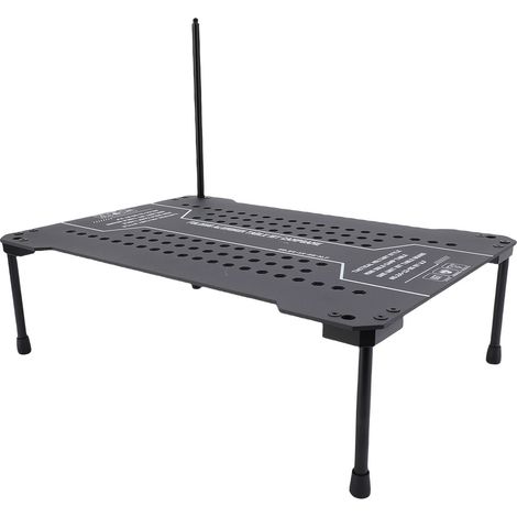 Table IGT modulable acier carbone réglable en hauteur pliante robuste 30KG pour camping barbecue pêche extérieur (1/4)