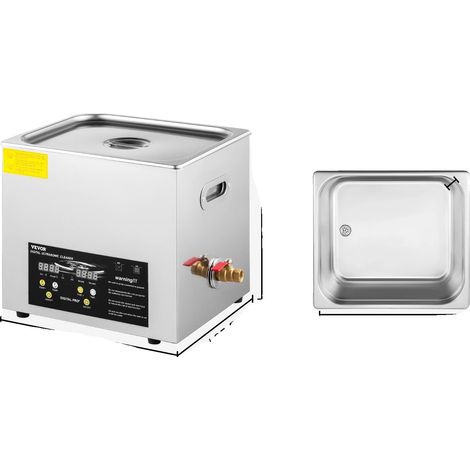 Ultraschallreiniger, 40 kHz Ultraschallfrequenz, langlebiger Edelstahl, 10 l (1/2)