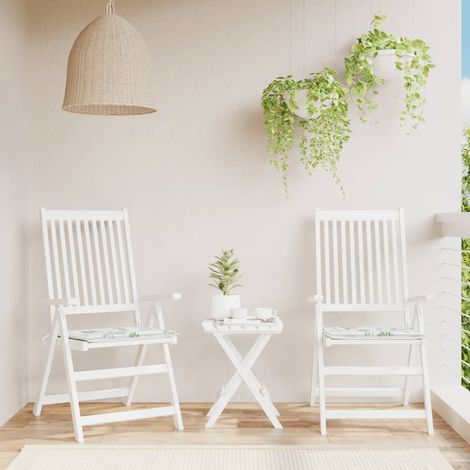 Lot de 2 Coussins de chaise de jardin,Coussins de Chaise Siège Confortables motif de feuilles -AD56939 (1/5)